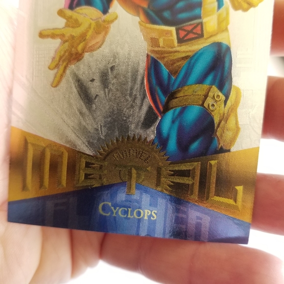 Vintage Marvel Metal trading card from 1995 Cyclops card #91 - Picture 12 of 16